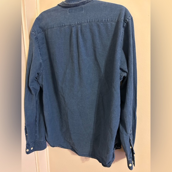 L.O.G.G men’s denim button down size L - Picture 3 of 3